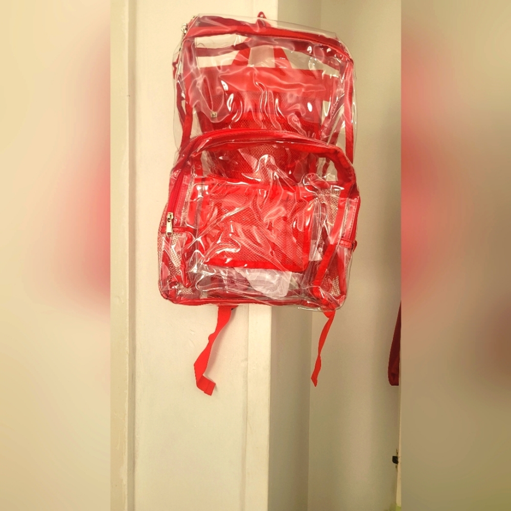 Vorspack Clear Backpack Heavy Duty - Large Clear Bookbag Clear Backpacks fo Adul